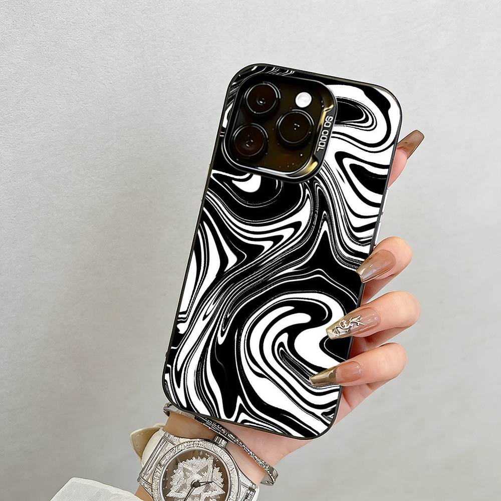 Geometric figures Phone Case For iPhone 17,16,15,14,13,12,11 Plus,Pro Max,XS,Colorful Silver Phone case Funda Cover