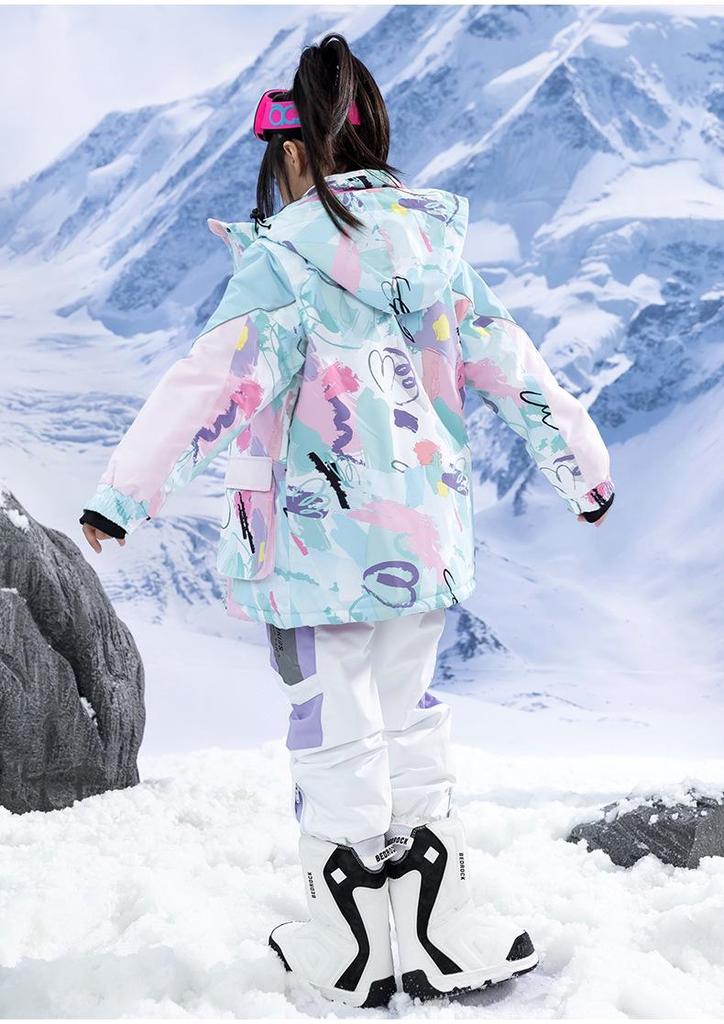 Kids' Waterproof Winter Ski Suit - Windproof, Warm, Thickened Snowboard Clothing