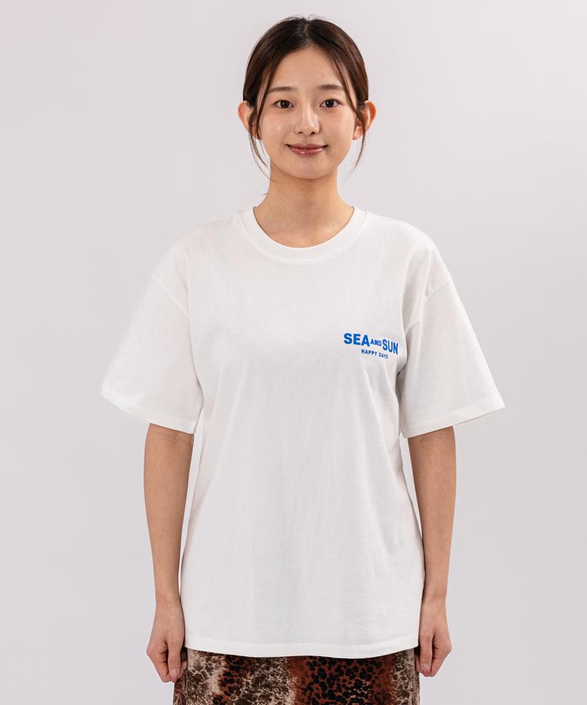 BIGWAVE COLLECTIVE C&Sun Happy Days Short Sleeve T-Shirt (Off-White)