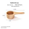 ZISIZ Wooden Mini Handle Cup & Salad Bowl Set