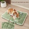 Big Dog Bed Soft Removable Washable Pet Mat with Pillow Cat Dog Cushion Sleeping Bed Kennel Pet Supplies