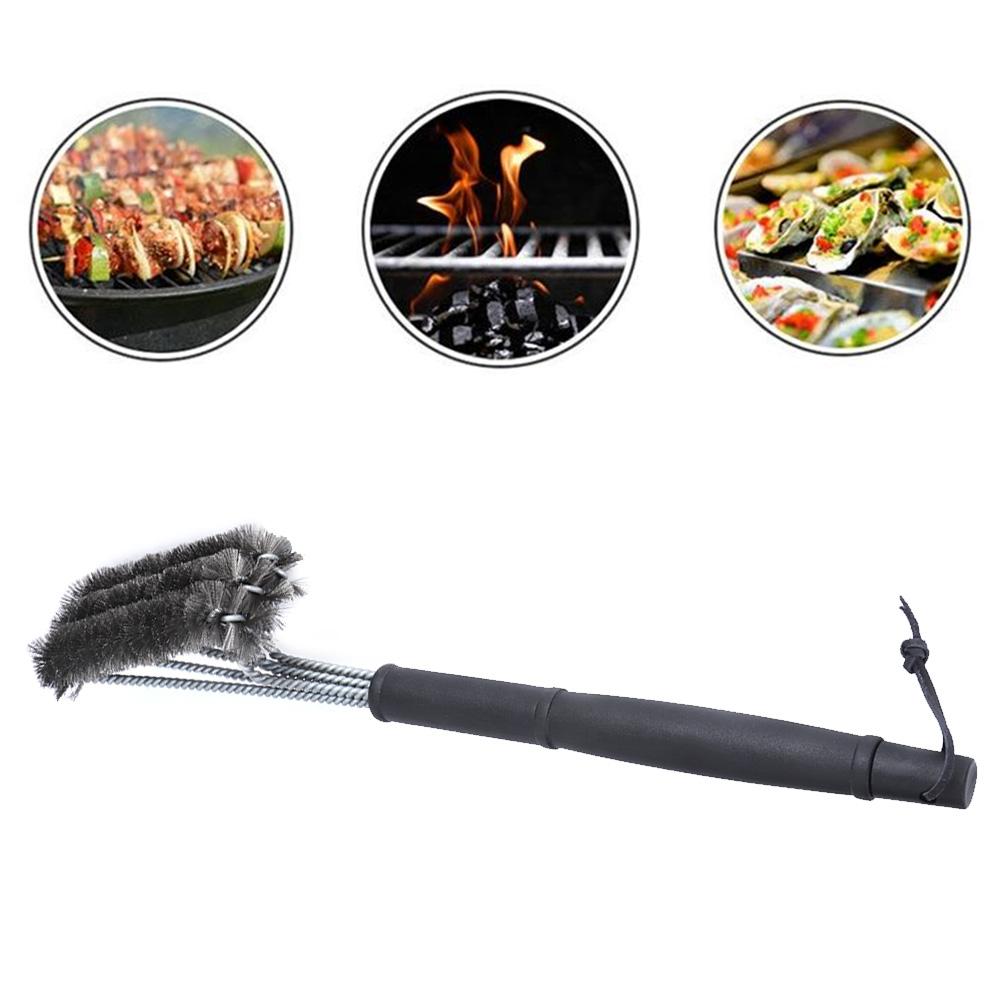 Barbecue Oven Grill Stainless Steel Cleaning Brush Accessory for Outdoor Picnic Camping BBQ
