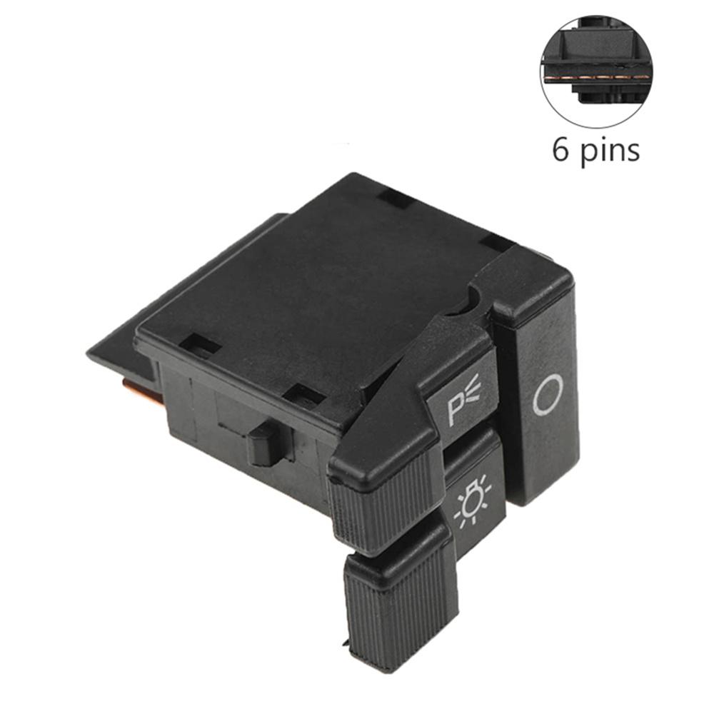 Headlight Switch Button - For Chevy GMC Pickup Truck - Black Dash Mount