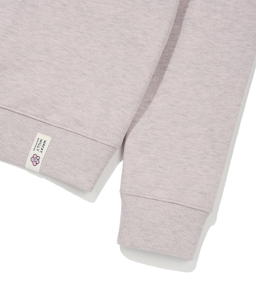 WACKY WILLY [26Ss] Women'S Lily Wappen Crop Sweatshirt Pink