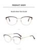 Trendy Cat-Eye Glasses for Women with Anti-Blue Light and Anti-Radiation Prescription Lenses
