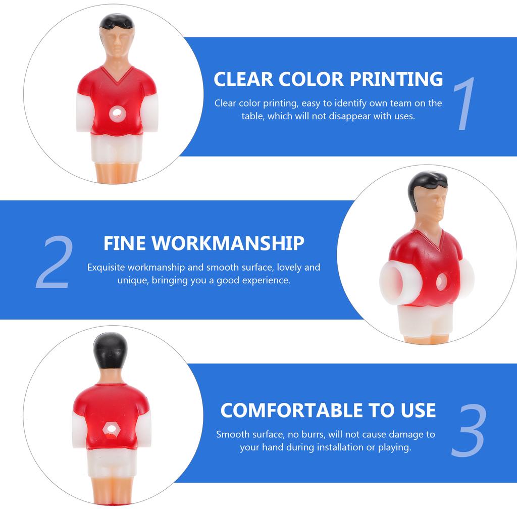 Interesting Football Player Dolls Plastic Figures For Table Soccer Machine Football Machine Accessories