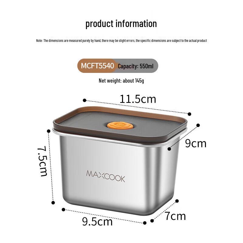 Mei Chu 304 Stainless Steel Food Storage Container