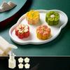 Flower-shaped Cookie Stamp Mould 3D Pastry Making Tools Bakeware Mooncake Mold  Kitchen DIY