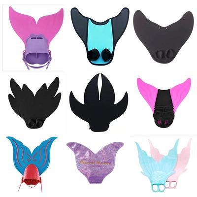 Mermaid & Whale Tail One-Piece Children's Swim Fins for Training