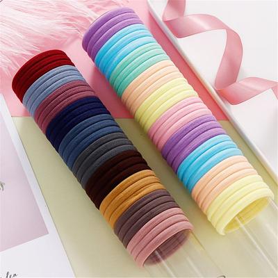 Wholesale Nylon Ponytail Holder No-damage Scrunchies Elastic Hair Bands Hair Rope Ties Rubber Bands