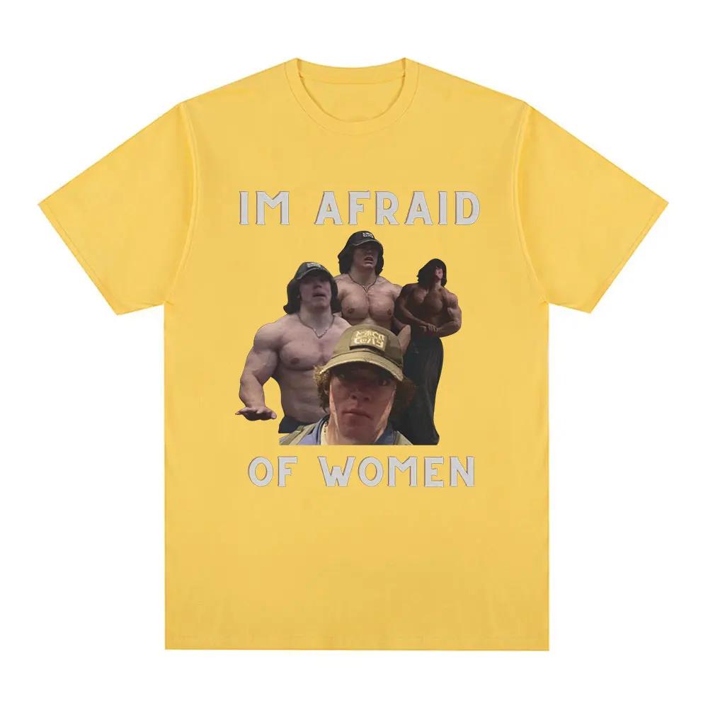 

I m afraid of women Sam Sulek T-shirt gym fitness enthusiast gift Tshirtwomen s clothing casual oversized T-shirt 4XL