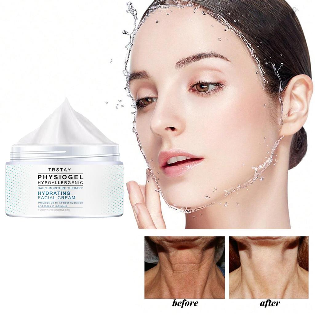 Mild fuktighetskrem for å lysne opp hudtonen, fukte, lysne matthet og fastere hud