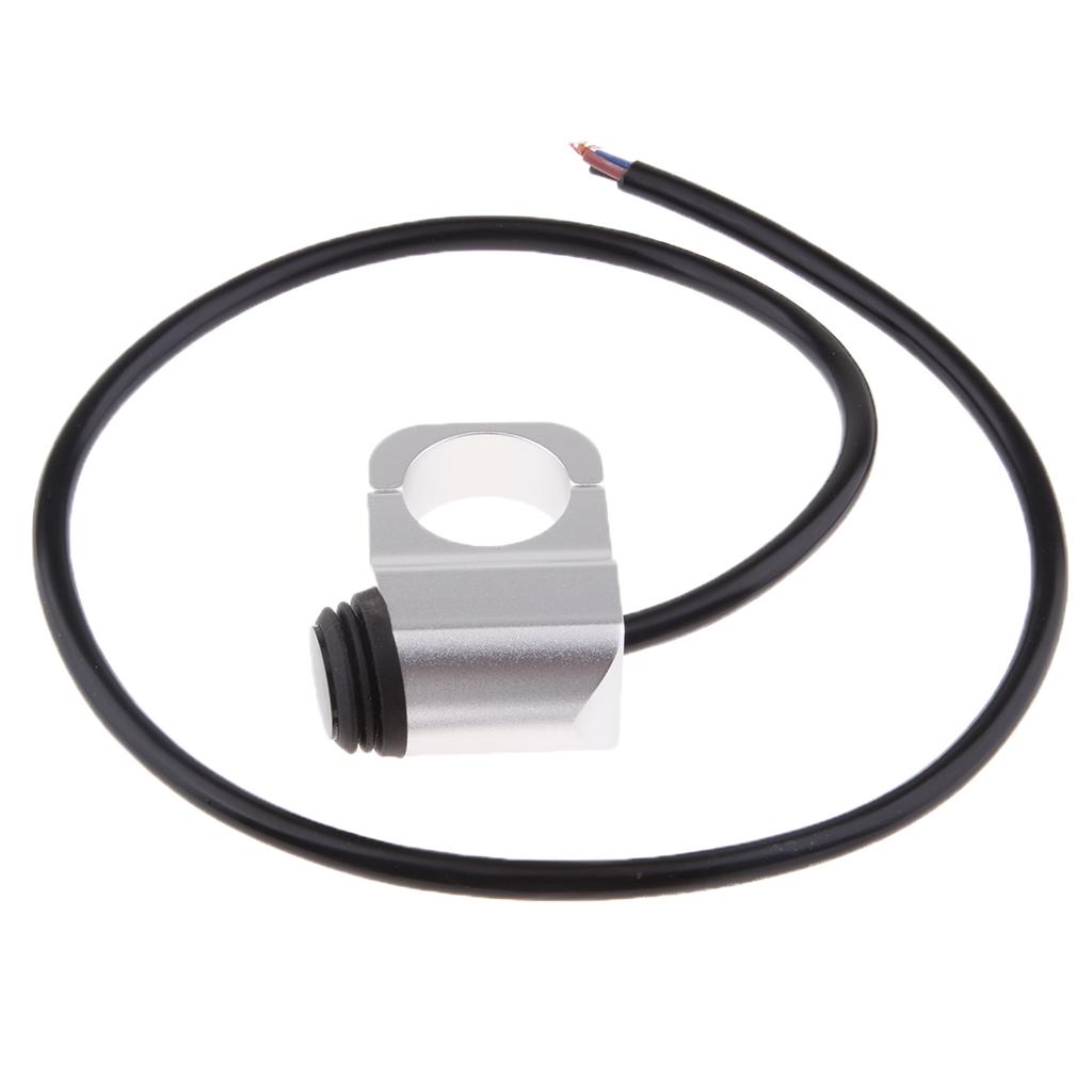 Waterproof Handlebar Headlight Switch Alloy on Off ON Control Motorcycle Headlight Switch for серебряный