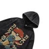 Cartoon Digital Direct Injection Printing Hoodie American Retro 430G Pure Cotton Loose Large Size Washed Sweater Men