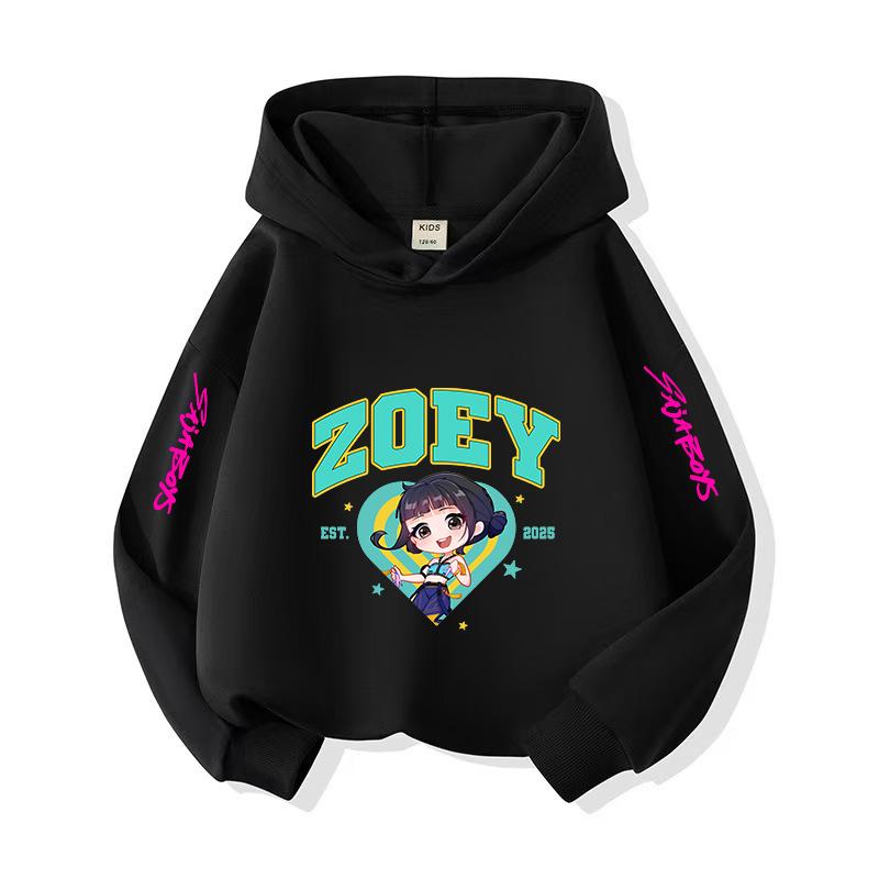 Kpop Christmas Leisure Children's Hoodie Halloween Korean Fashion Witch Hunting Fans Essential Girls'  Top