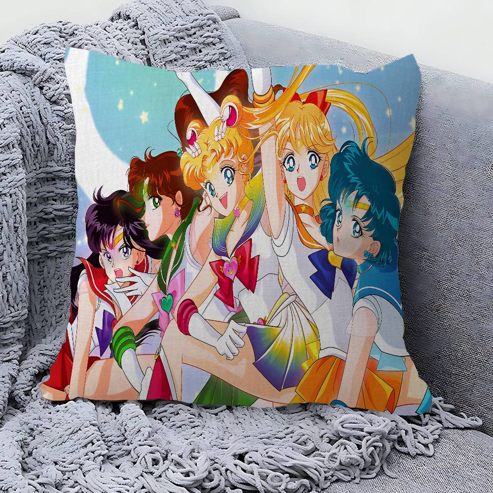 Anime R-Role S-Sailor M-Moon Pillow Gift Home Office Decoration Pillow Bedroom Sofa Car Cushion Coverpillow Case