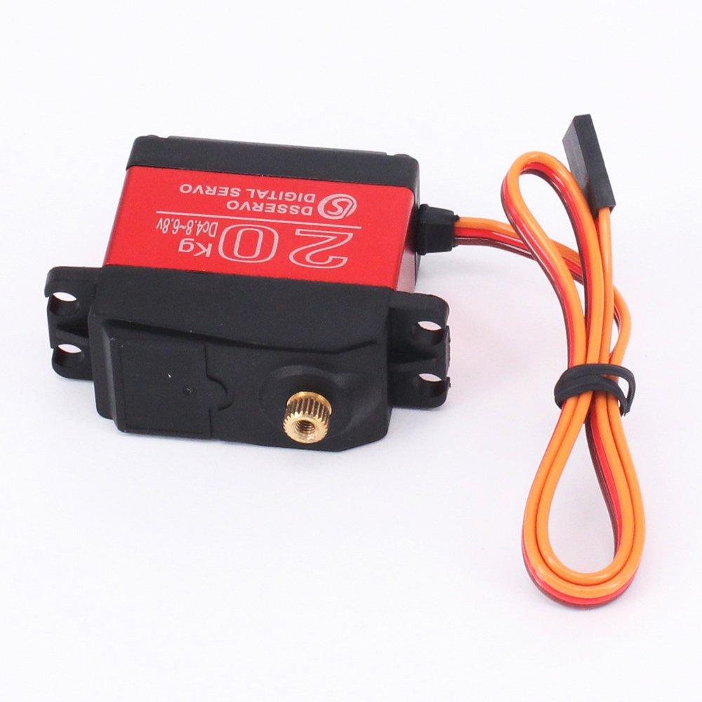 Zosky DS3218 20kg High Torque Full Metal Digital Steering Servo, Waterproof, Compatible with Baja RC Cars (180°)