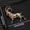 1Pcs Unisex Minimalist Polished Animal Office Party Brooch Pins Alloy Goat Fashion Brooches For Women New Year Gifts