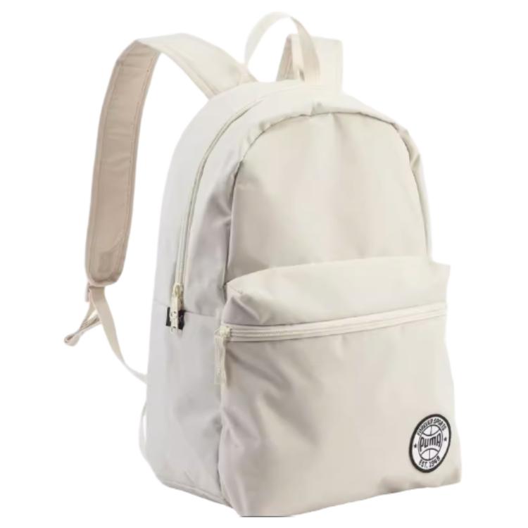 Puma Casual Versatile Large Capacity Fabric Backpack Unisex Backpack White 091113-03 Snow