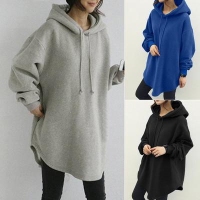 ZAN&ZEA Sweat à capuche ample à manches longues pour femme, collection automne-hiver