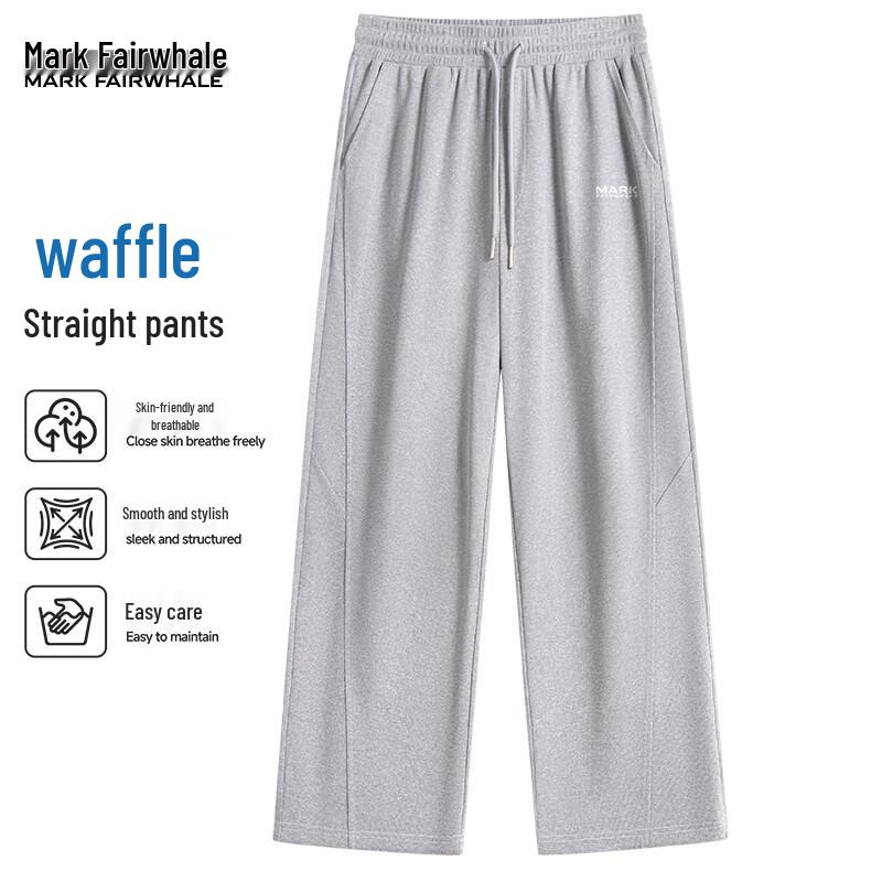 Mark Fairwhale Men's Loose Waffle Weave Casual Pants