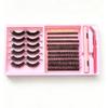 Natural curl Individual Segment Lashes Dense Volume DIY Eye Lashes False eyelash set  Daily Makeup