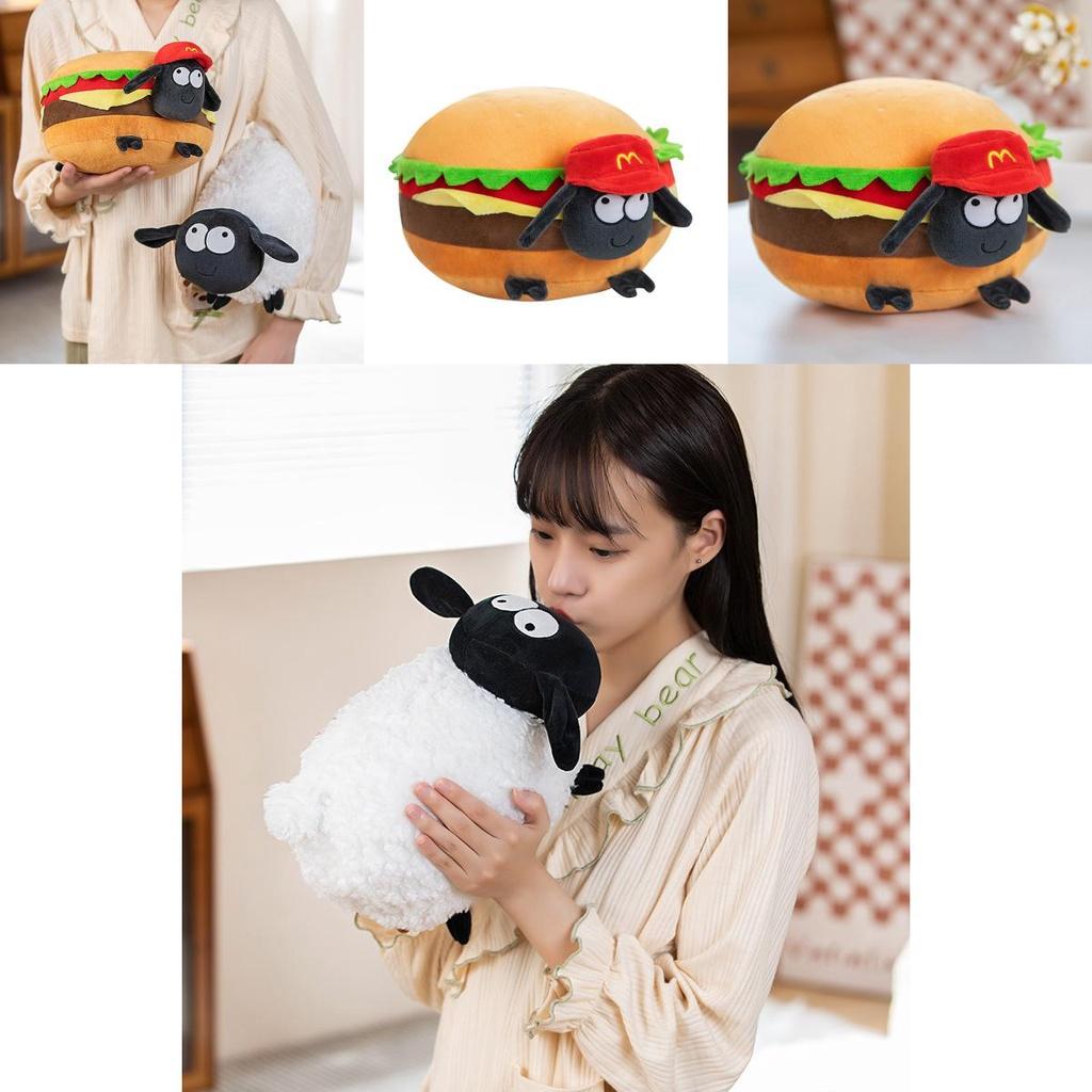 Shaun das Schaf Plüschtier Lamm Kissen für Kinder Ein niedliches und kuscheliges Geburtstags- oder Weihnachtsgeschenk