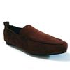 Elegant Suede Shoes Women Loafers Flat Genuine Leather Shoes Fashion Office Ladies Brand Shoes Brown Slip-on