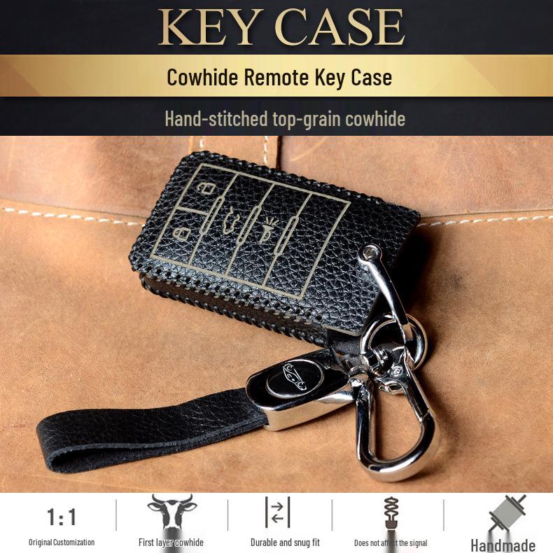 Cadillac Key Case with Snap Button for XT4, XT5, CT5, XT6, XTS, ATSL, CT6, CT4 Models