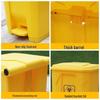 WchRun Thickened Foot Pedal Waste Bin