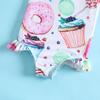 Summer Donut Lollipop Print Swimsuit for Girls