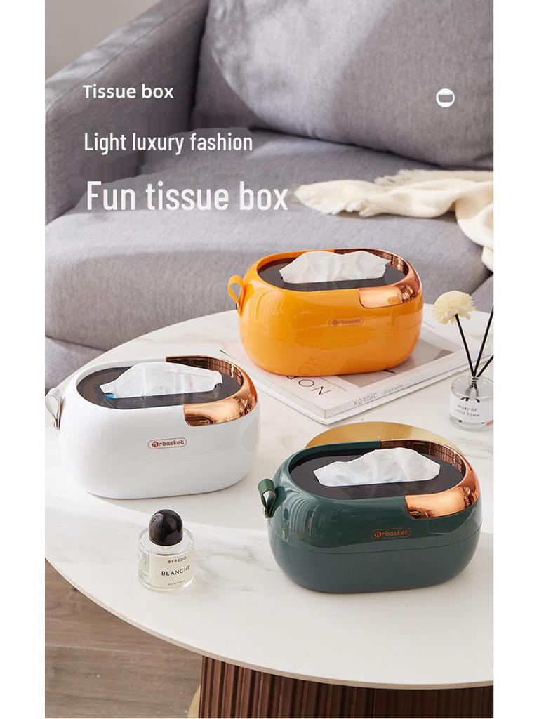 Luxury Wall-Mounted Tissue Box: Stylish Living Room & Coffee Table Napkin Holder