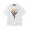 Summer Men's and Women's Represent Horizons Angel Print Oversized Washed T-Shirt