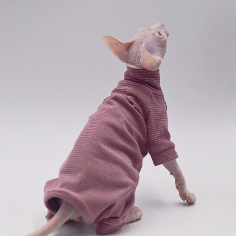 Hairless Cat Clothes, Warm and Soft, Four-Legged Hoodie for Sphynx Cats, Autumn and Winter, Devon Rex, Cornish