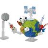 Kawada Nano Block Earth and Moon NBM-041 Building Set with 550 Pieces and Detailed Design
