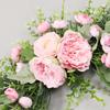 Floral Decoration Swag for Door Lintel Featuring Peony Flowers for Home Use