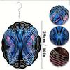 10 Inch Hanging Wind Spinner with 360 Degree Hook for Balcony Garden Decor Spring Summer Outdoor DecorationMetal Wind Chimes for Home Decor