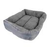Pet Cushion PP Cotton Soft Skin Friendly Comfortable Waterproof Pet Bed for 4 Seasons Gray M
