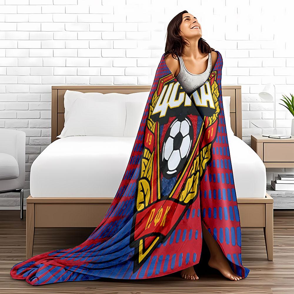 CSKA Football Club Emblem Blanket for all seasons blanket lunch break throw gift