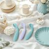 2PCS Silicone Baby Spoon Fork Set BPA Free Self Feeding Training Utensils for 6M+ Toddlers Travel Safe Cutlery Baby Tableware