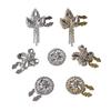 DIY Accessories Rhinestone Button Cover Detachable Clip-On Button  for Shirt Tuxedo Accessories