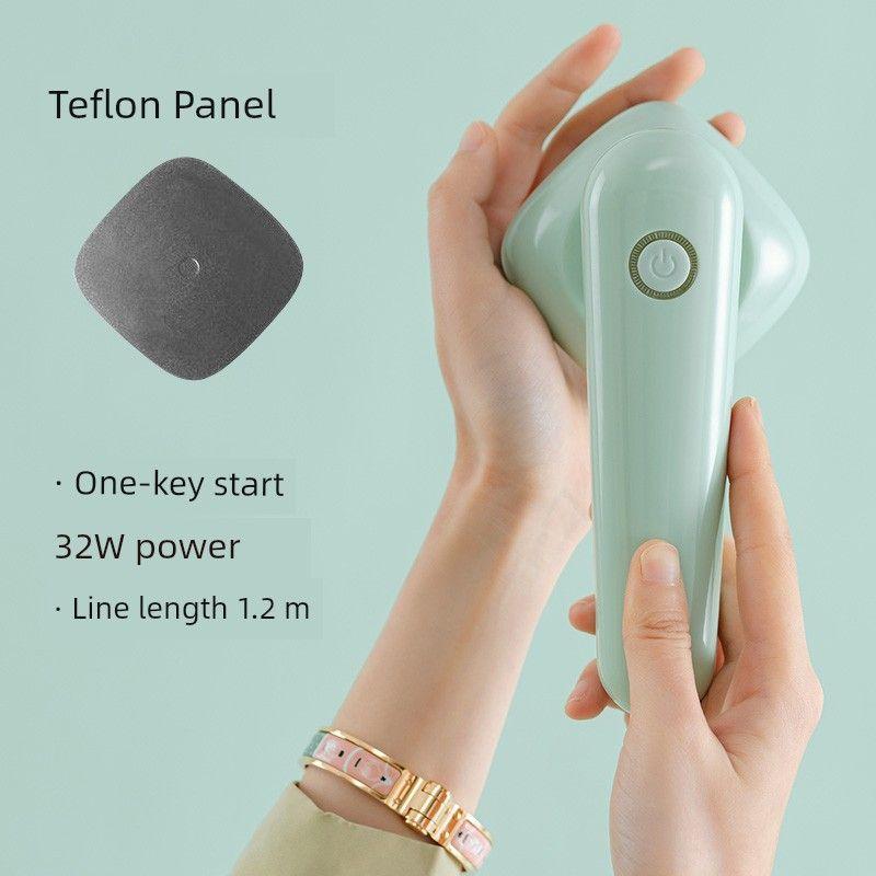 

Facial Line Filler Handy Gadget Travel Dormitory Handheld Garment Steamer Foldable Moyu Green ((Teflon Panel) Basic Edition