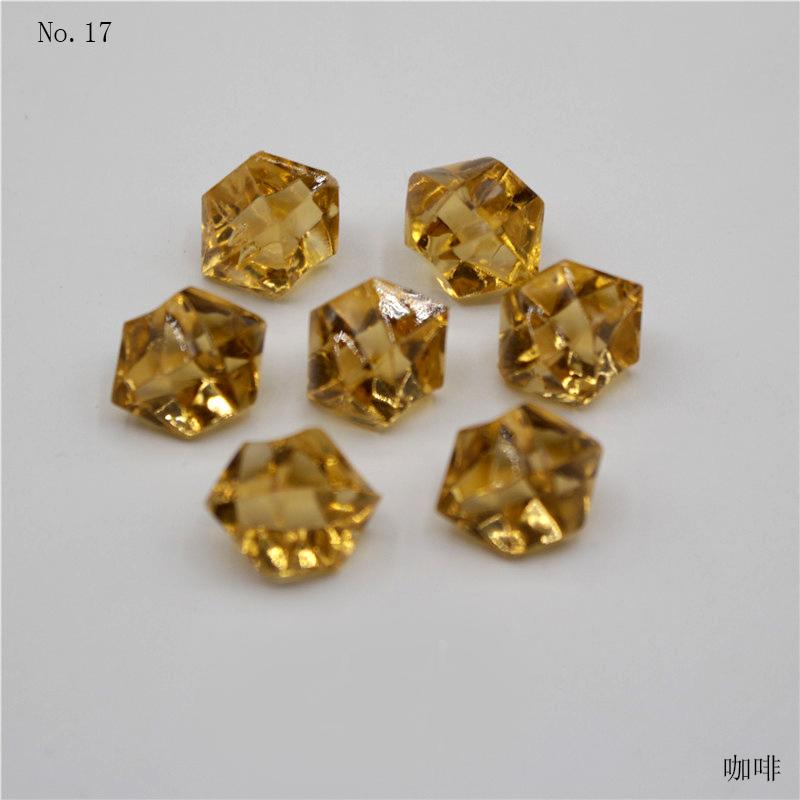 DIY 100PCS Plastic Gems Ice Grains Colorful Stones Jewels Acrylic Jewels Ice Counter Crystal Diamonds Crafts Beads Toy Children