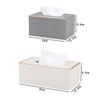 Marble Golden Rim Tissue Box Desktop Washroom Towel Paper Holder Office Desk Tissue Protected Case Metal Color Edge Napkin Box