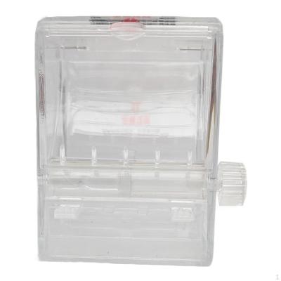 Toothpick Holder with Knob Switc Floss Pick Decorative Clear Storage Case Box for