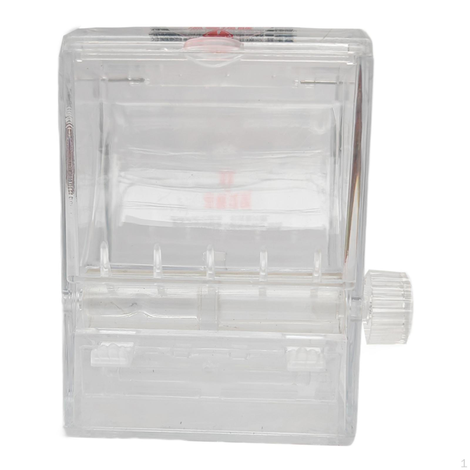 

Toothpick Holder with Knob Switc Floss Pick Decorative Clear Storage Case Box for