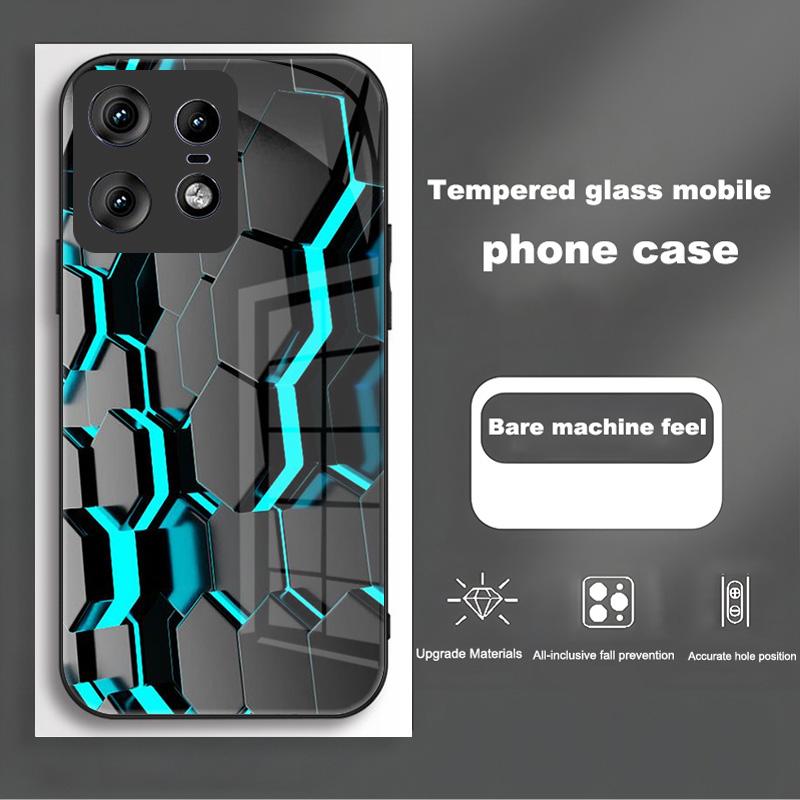 Luxury Tempered Glass Case For Motorola Edge 50 Pro Neo Fusion Ultra Phone Cover S50 X50 Ultra 5G Full Protective Shell Fundas