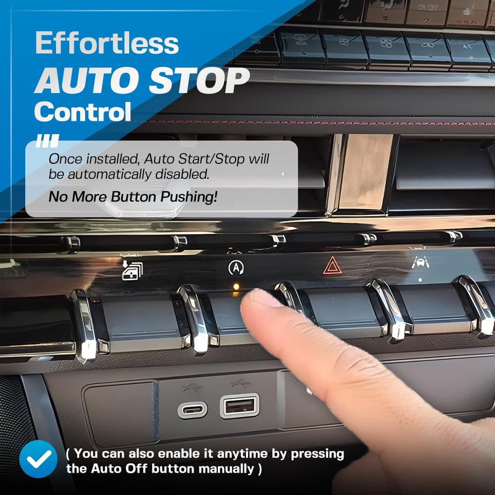 

NJSBYL Auto Start Stop Eliminator for 2023 2024 2025 Chevy Colorado GMC Canyon Autostop Eliminator A-Off Cancel Engine Stop Start System ESS Disable