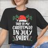 Unisex WoUnisex Graphic Printing Christmas In July Vacation T Shirt Tee Pure Cotton Tshirts Clothes