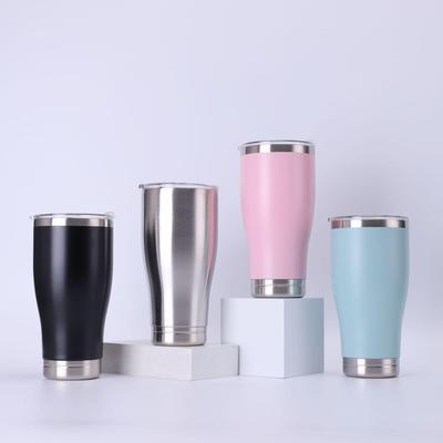 20oz Stainless Steel Insulated Car Cup - Portable & Simple for Outdoor and Commuting.